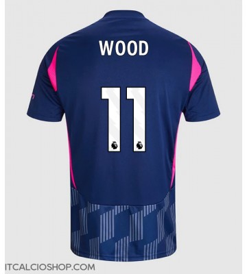 Nottingham Forest Chris Wood #11 Seconda Maglia 2024-25 Manica Corta